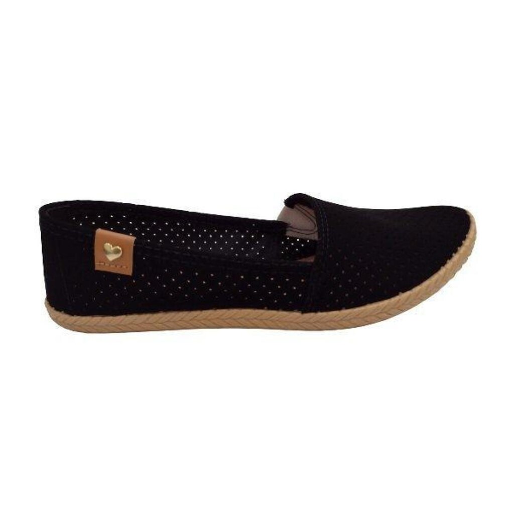 Alpargata Feminina Moleca Nobuck Preto 5287