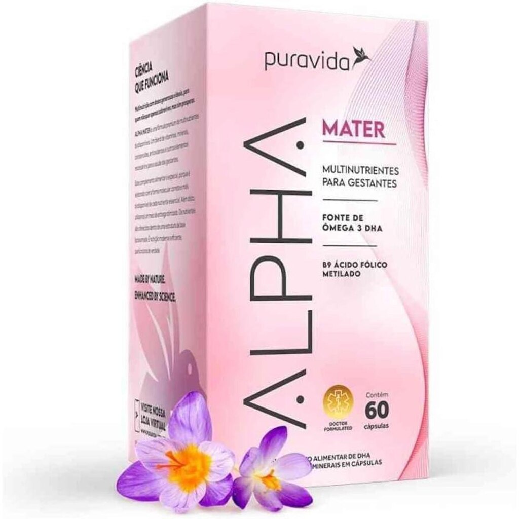 Alpha Mater Multinutrientes Gestantes 60 caps - Pura vida