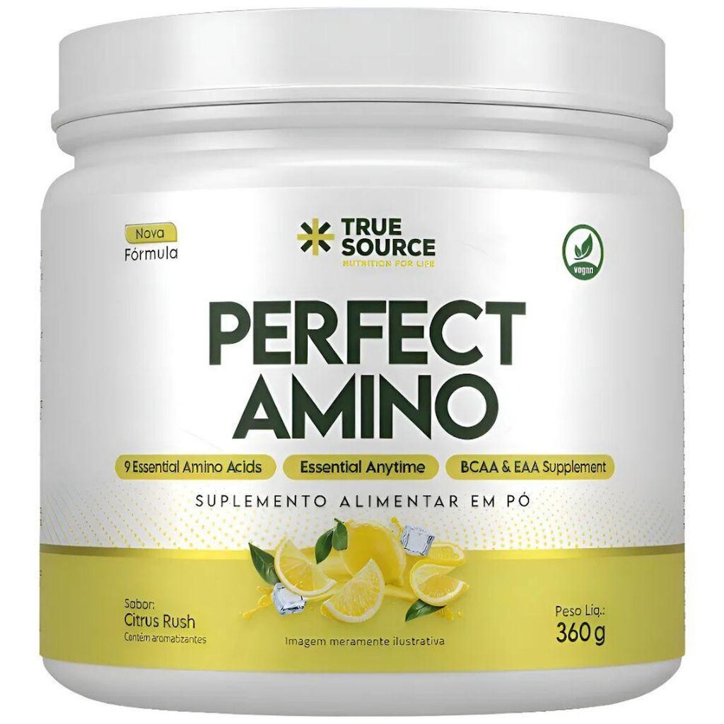 Aminoacidos Perfect Amino Citrus Rush 360g - True Source