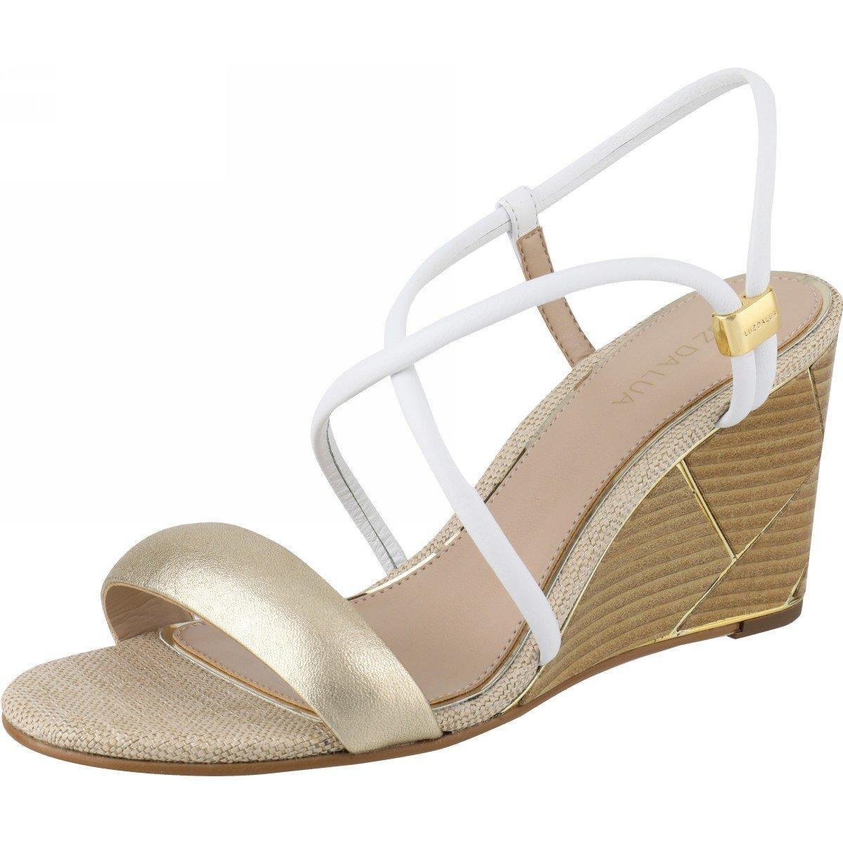 Anabela Luz da Lua 49507 - Branco+dourado | Netshoes