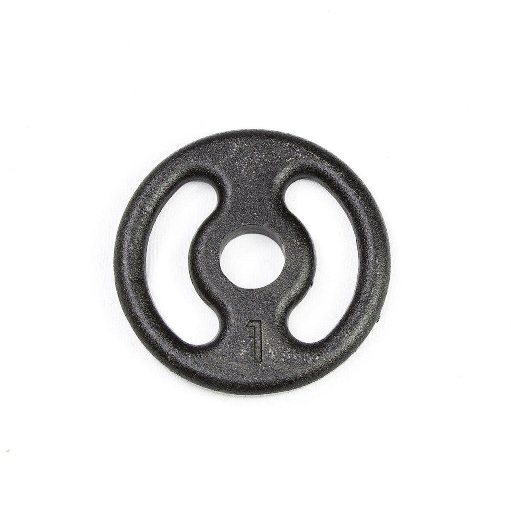 Anilha 01kg Vazada De Ferro Jfit