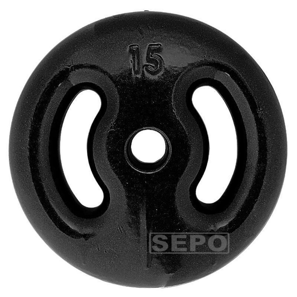 Anilha Emborrachada 15 Kg Preta