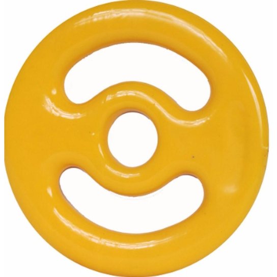 Anilha Emborrachada Peso Academia Musculação 5 Kg - Amarelo Menor preço em Anilha Emborrachada Peso Academia Musculação 5 Kg - Amarelo