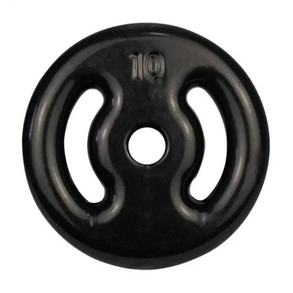 Anilha Emborrachada - Preta - 10 Kg