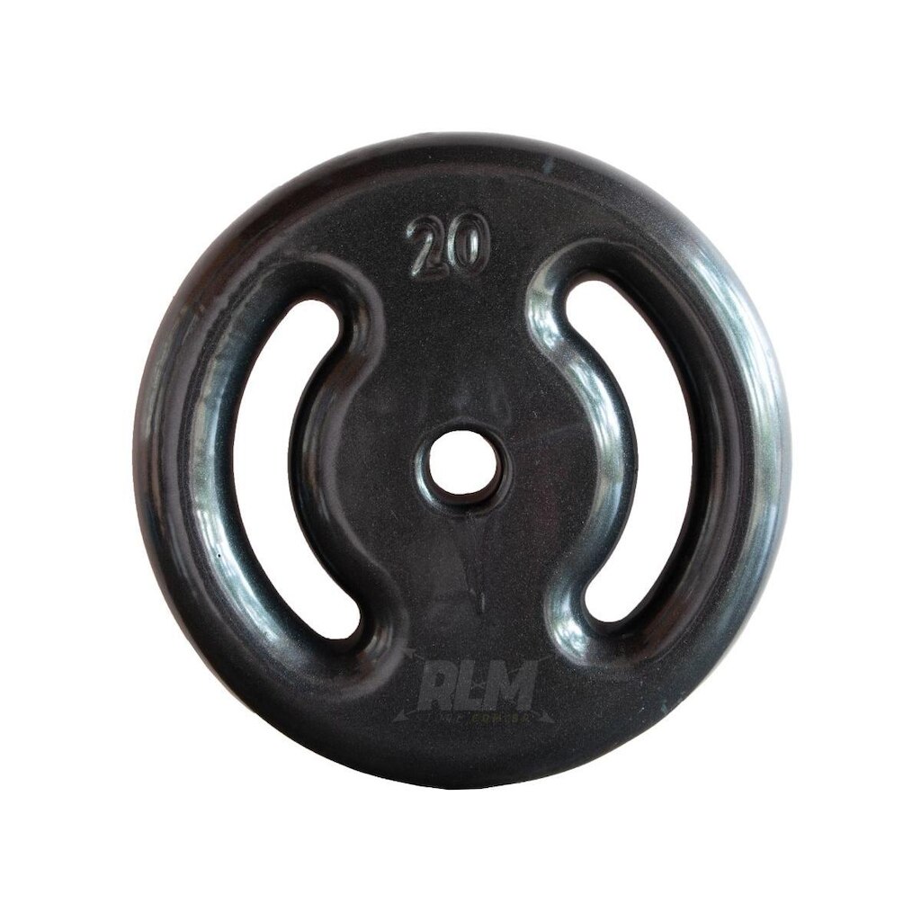 Anilha Emborrachada - Preta - 20 Kg