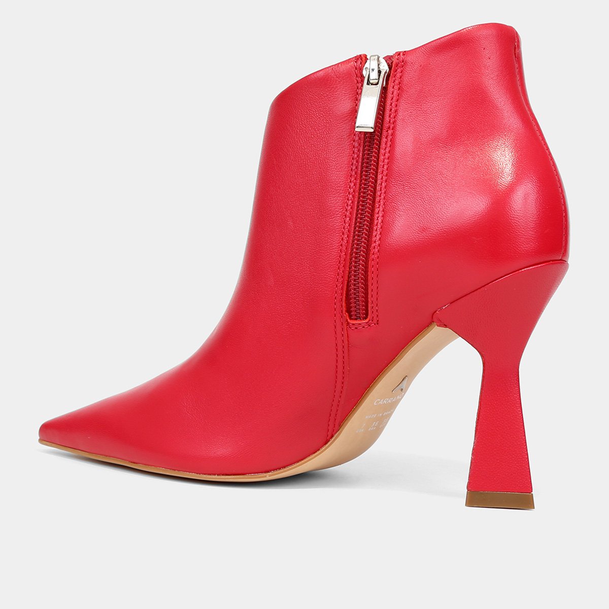 Ankle Boot Couro Carrano Salto Taça Alto Feminina - 4