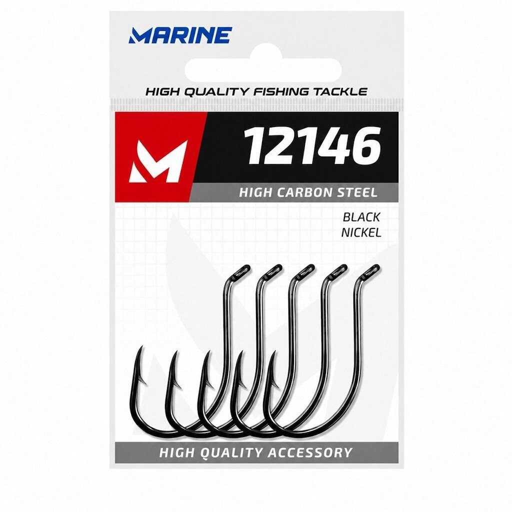 ANZOL MARINE 12146 NICKEL COM 10 UNIDADES