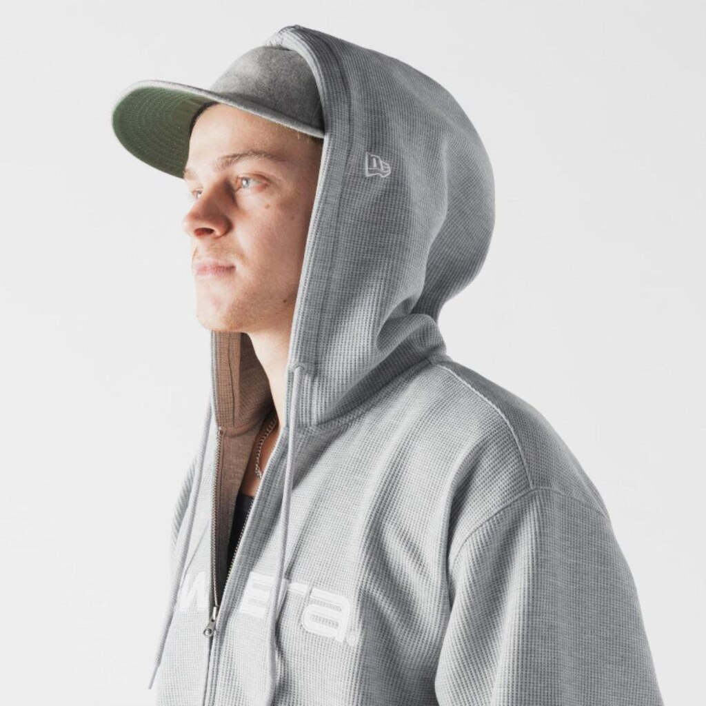 AP NEW ERA WAFFLE HOOD JACKET FT61 HGRY