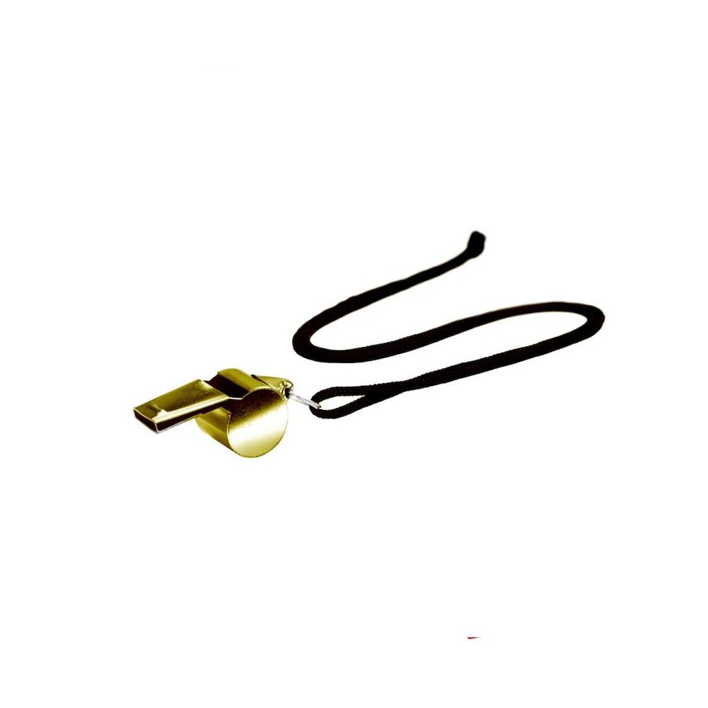 Apito Mini Metal Pro com protetor bucal de silicone  - Gold Sports