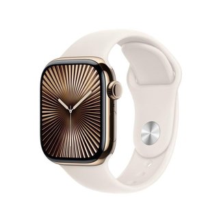 Apple Watch Series 10 GPS Caixa Prateada de Alumínio 46mm Pulseira Esportiva Denim M/G