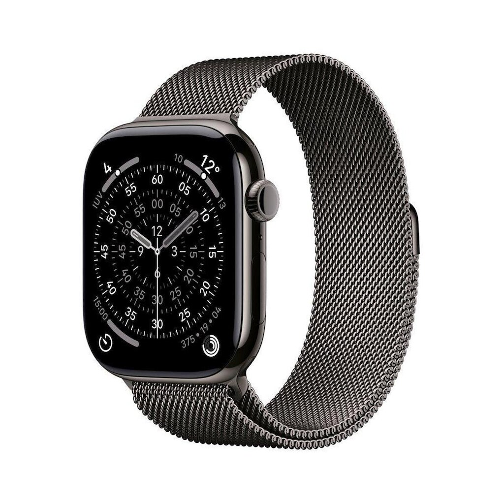Apple Watch Series 11 GPS + Cellular, Caixa de Titânio de 46 mm, Pulseira Estilo Milanês - MFD44AM/A