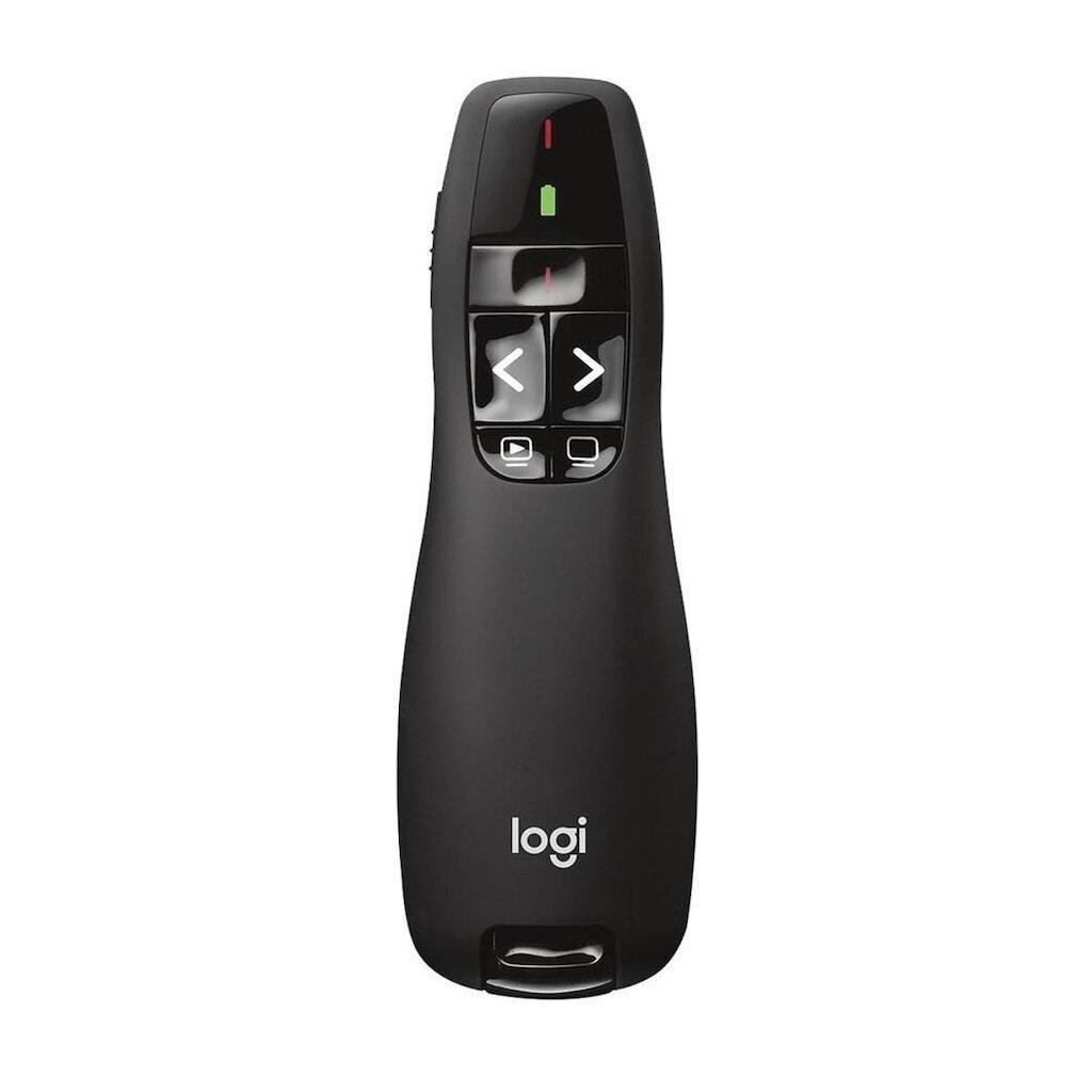 Apresentador sem fio Logitech R400 com Laser Pointer Vermelho,Conexão USB e Pilha Inclusa-910-001354