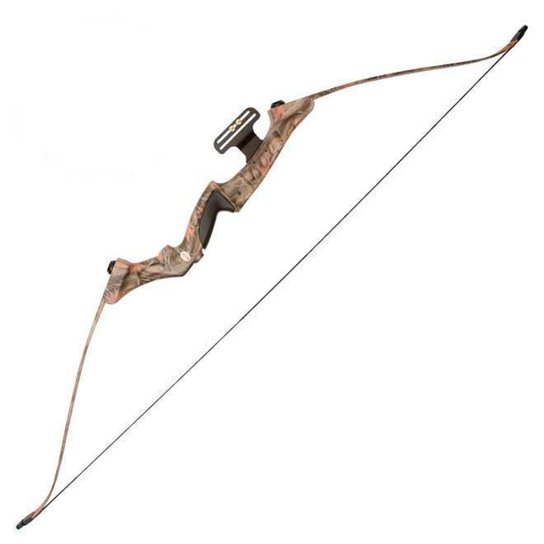 Arco Recurvo tradicional Camuflado 40lbs Camo Hawk RE-009 135fps Poe Lang - Camuflado