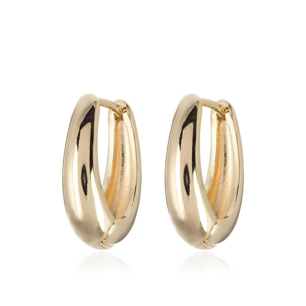 Argola Lisa Formato Oval