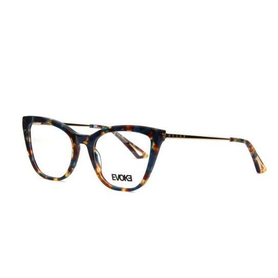 Armação De Óculos Evoke Evk Rx04 G22 Azul Brilho Demi - Azul Menor preço em Armação De Óculos Evoke Evk Rx04 G22 Azul Brilho Demi - Azul