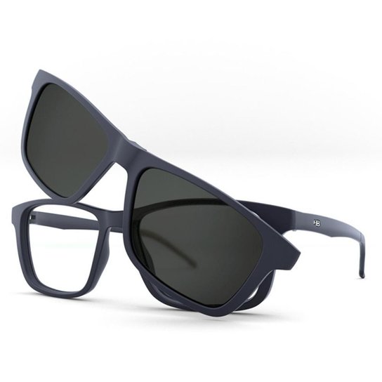 Armação de Óculos HB Switch 0351 - Clip-On Matte Polarizado - Azul Menor preço em Armação de Óculos HB Switch 0351 - Clip-On Matte Polarizado - Azul