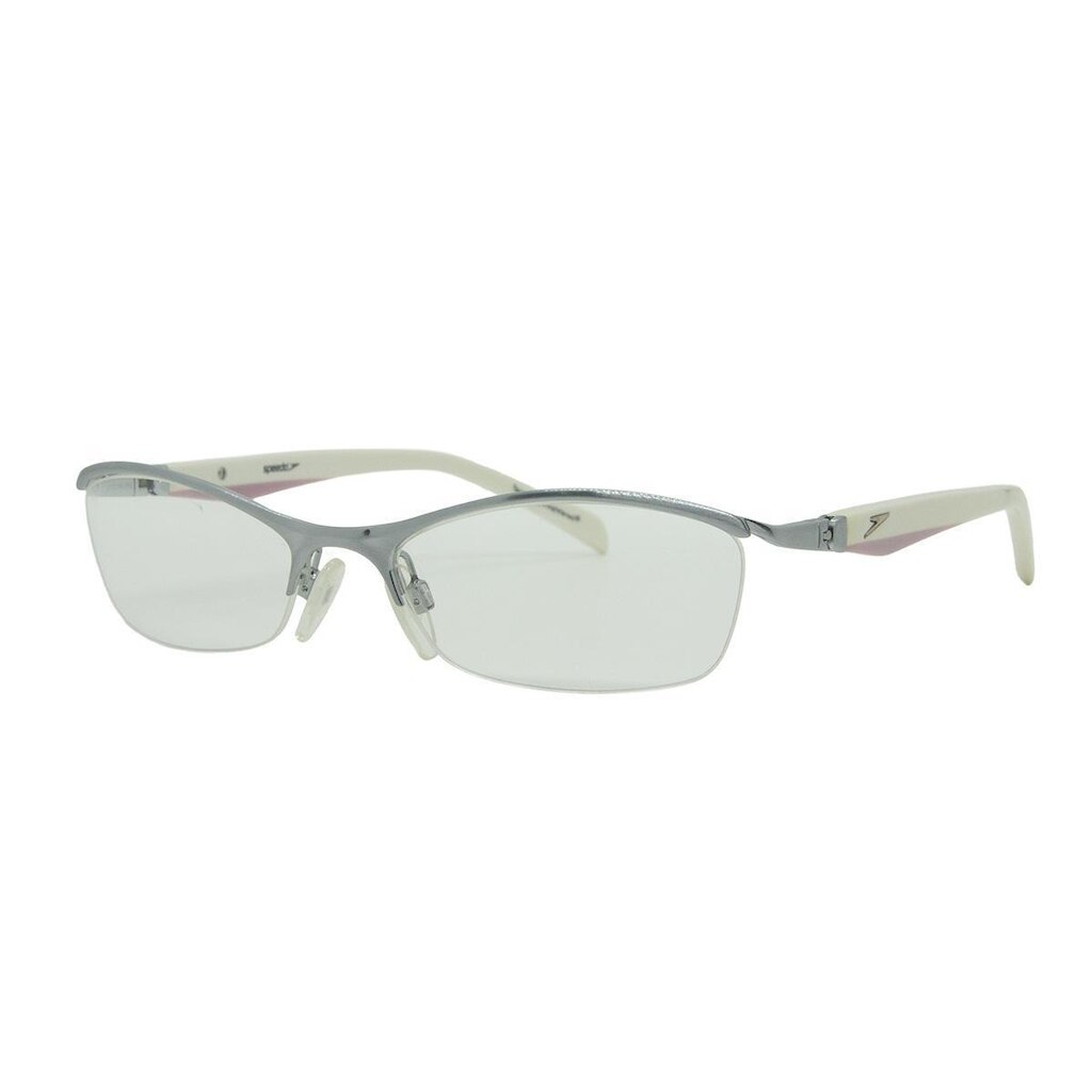 Armação De Óculos Speedo Haste 360 Sp1126 03r Prata Brilho