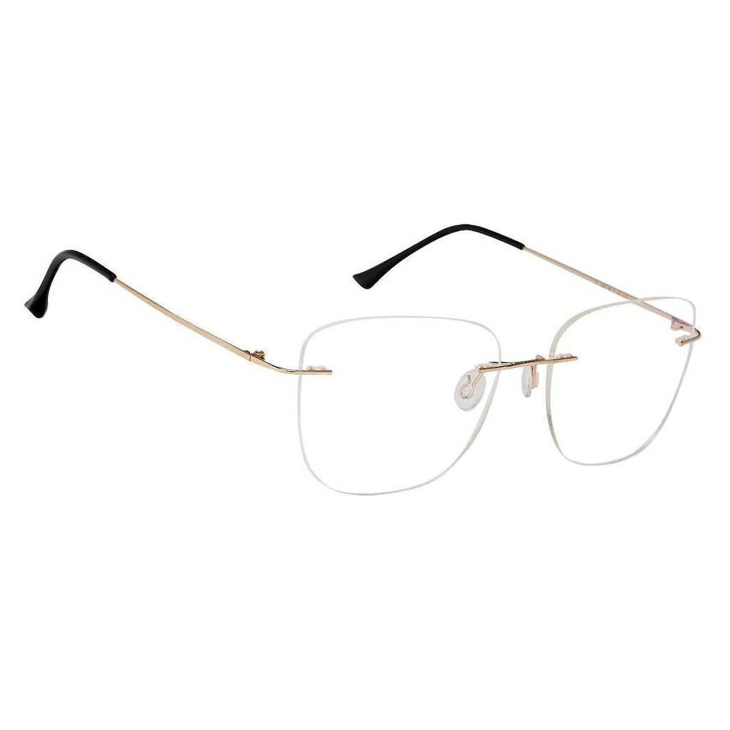 Armação Óculos Feminino Balgriff Titanium Sem Aro Flutuante De Grau Tremix