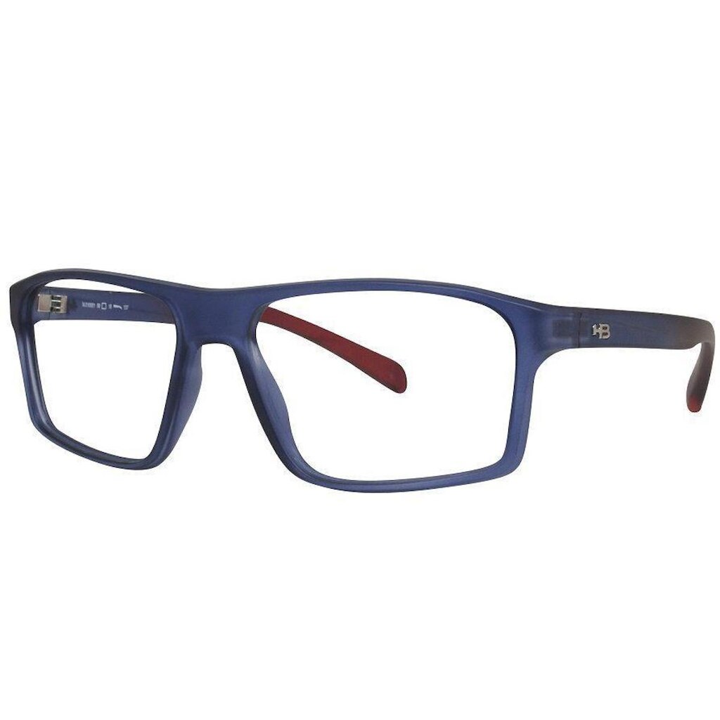 Armação Óculos Hb Polytech 0001 10100010553010 Matte Fade Invert Blue Marsala