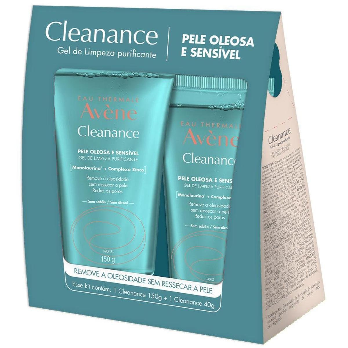 Avène Cleanance Kit – Gel de Limpeza Facial Purificante 150g + 40g Kit Menor preço em Avène Cleanance Kit – Gel de Limpeza Facial Purificante 150g + 40g Kit