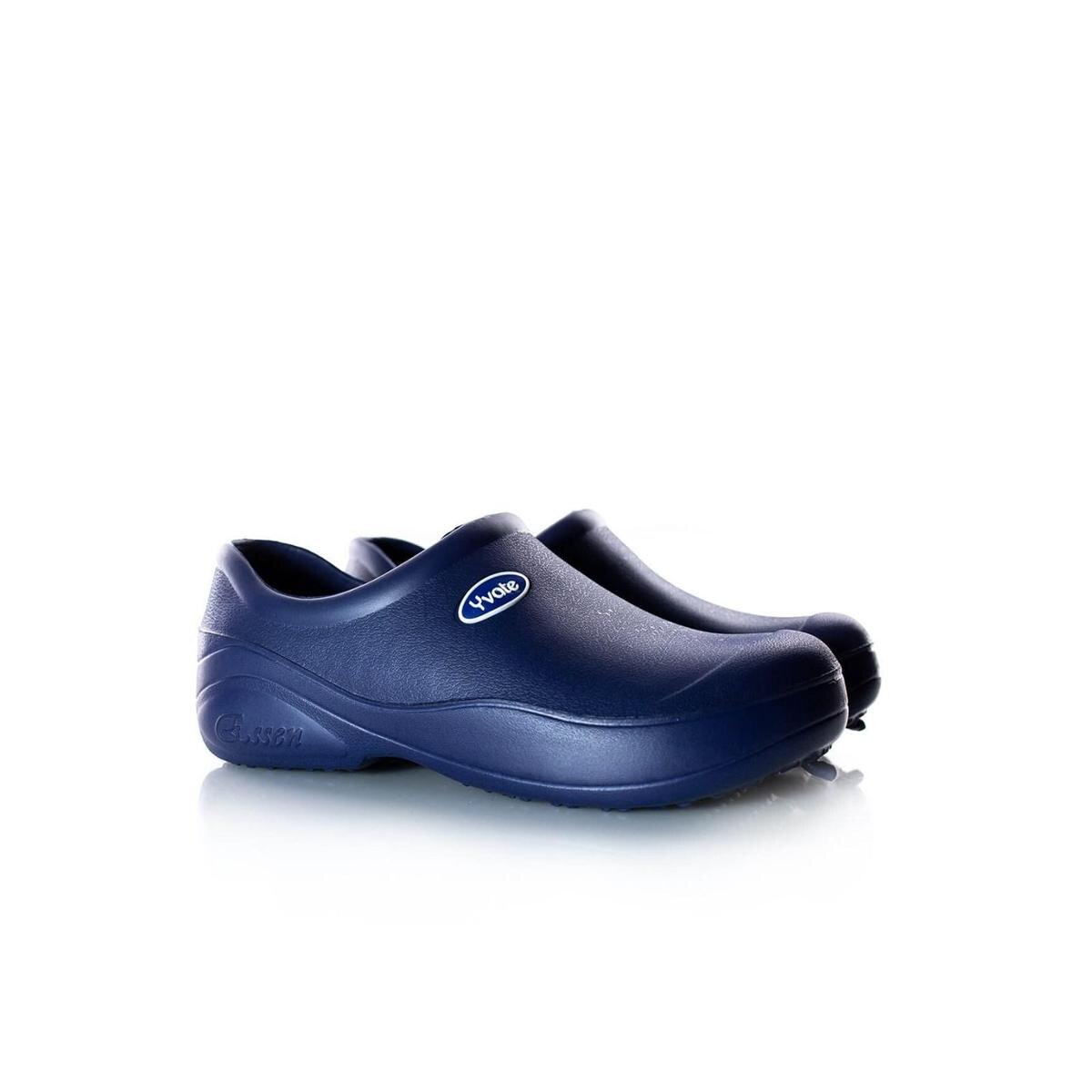 Babuche Fechado Profissional Enfermagem Cozinha B - Azul Escuro | Netshoes