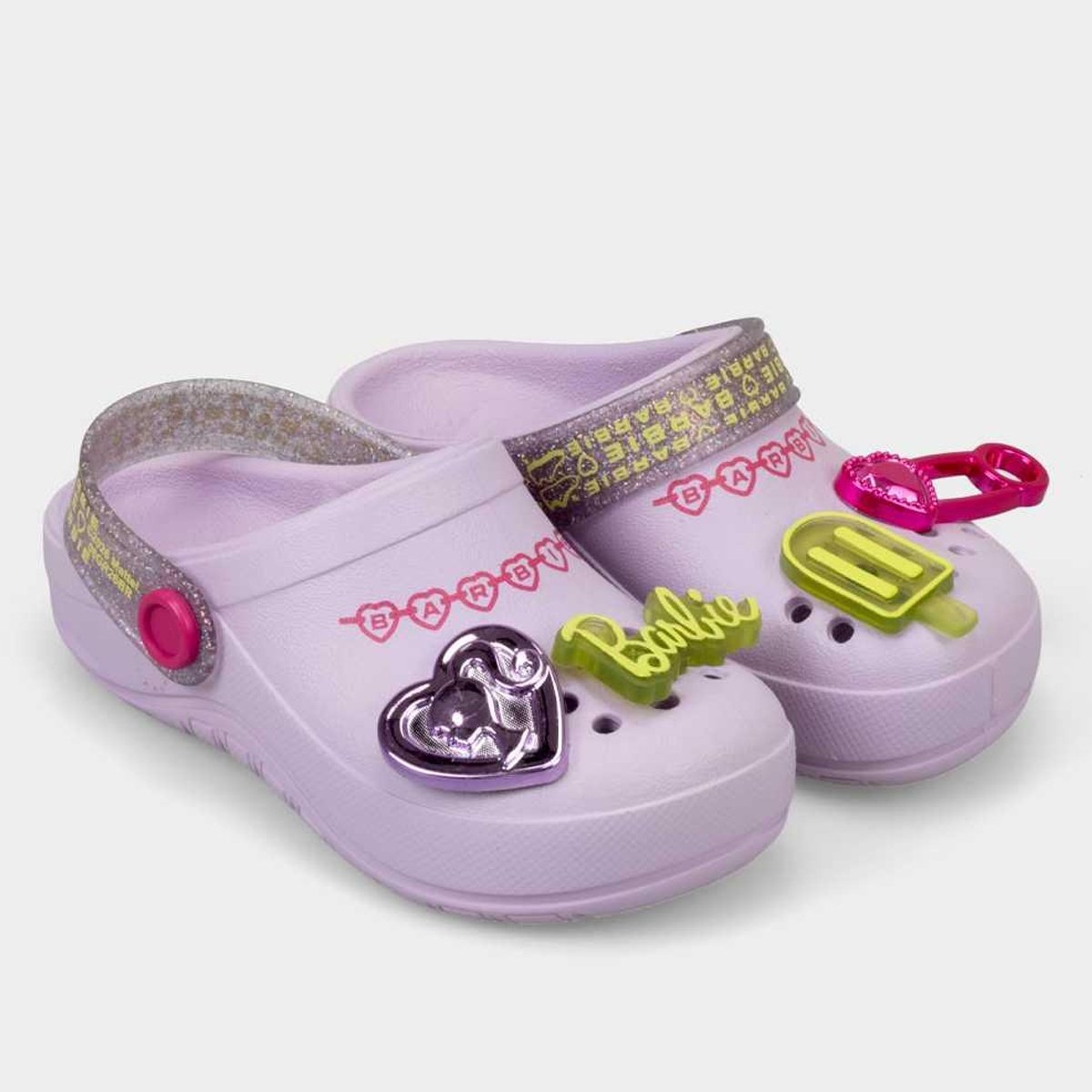 Sandália Infantil Grendene Kids Barbie Pop Pins Menina - 1