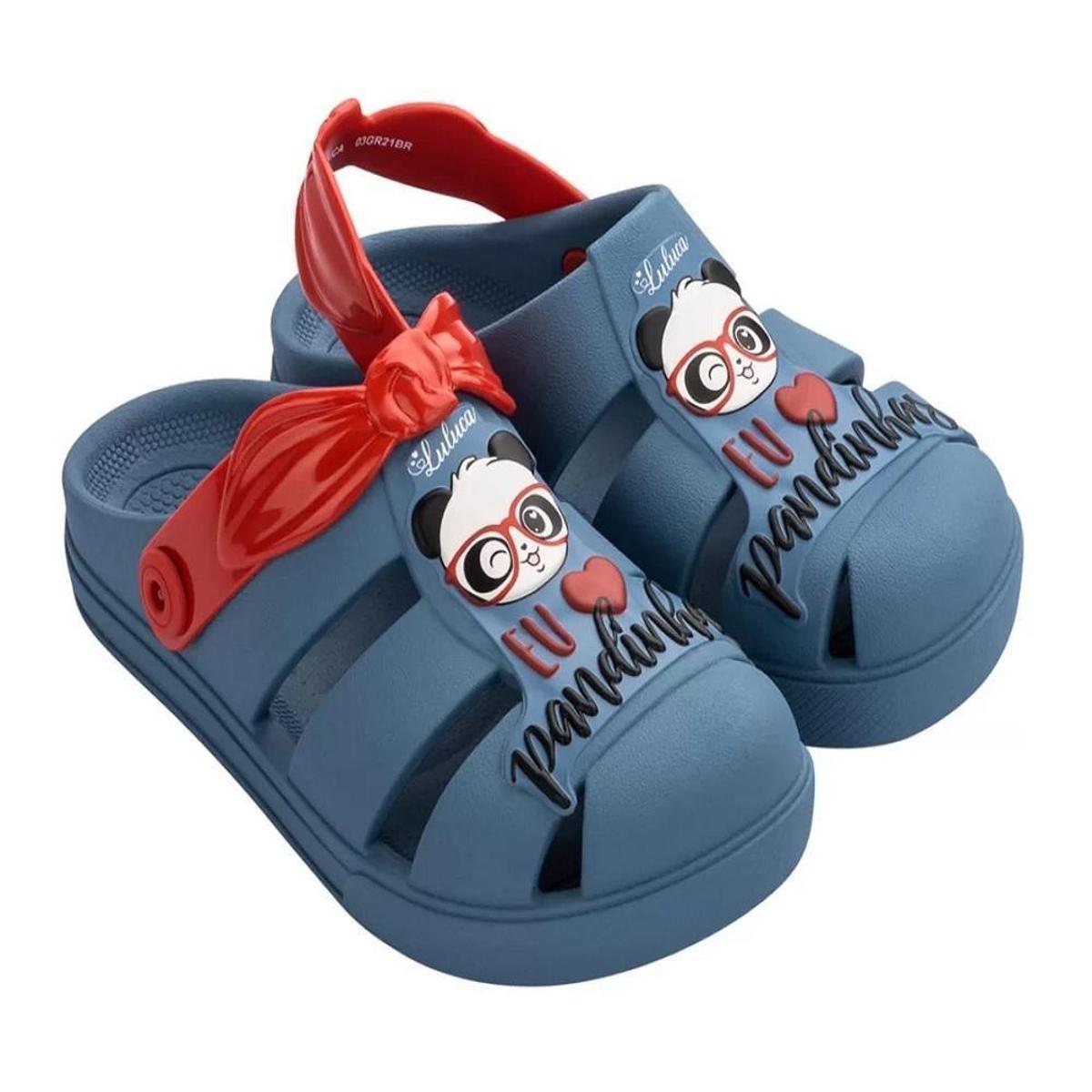 Babuche Infantil Luluca Shine Confort Grendene Kids Azul - Azul | Netshoes