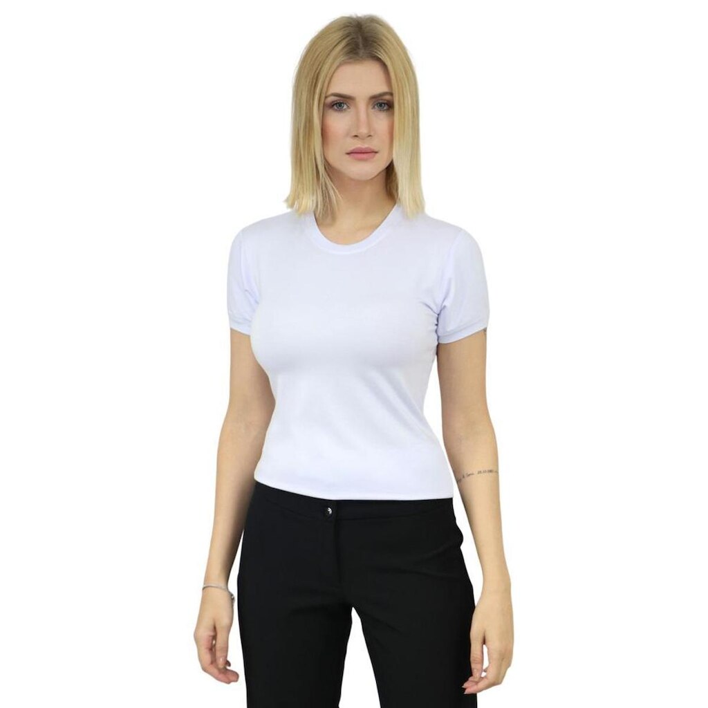Baby Look Feminina Viscocrepe