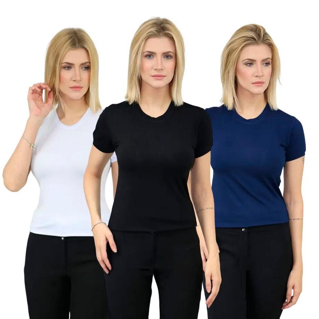 Baby Look Feminina Viscocrepe