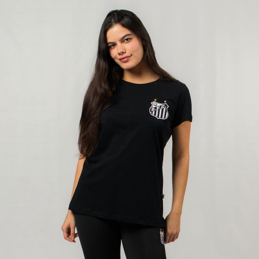 Baby Look Santos Tradicional Preta
