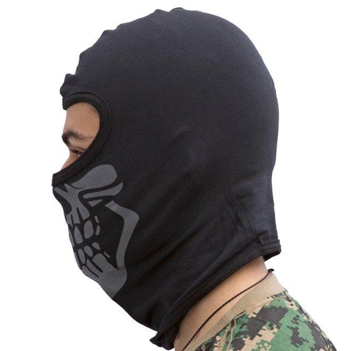 Balaclava Máscara Caveira Bravo Preto Netshoes