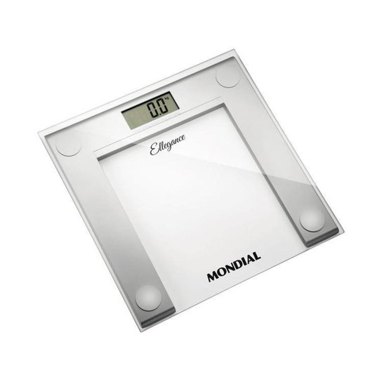 Balança Digital até 150kg Mondial - Incolor Menor preço em Balança Digital até 150kg Mondial - Incolor