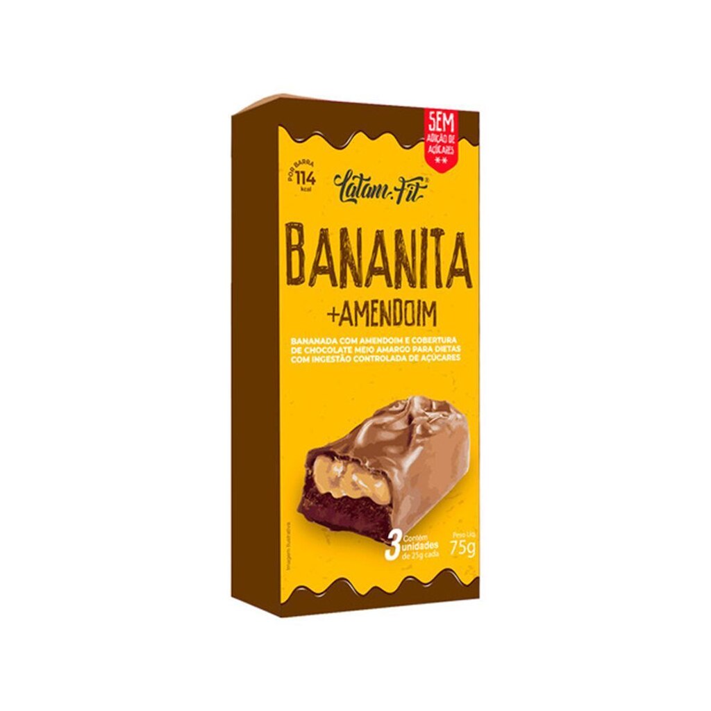Bananita Blend Amendoim Com Chocolate Zero Açúcar Latam Fit