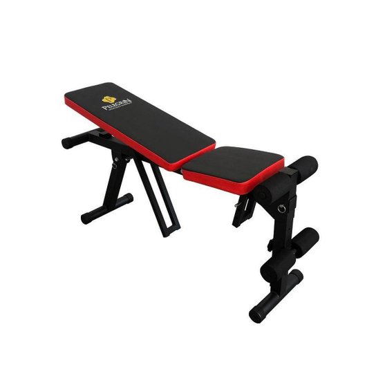 Banco Prancha Abdominal Inclinável Pelegrin PEL-FIT38 Preto e Vermelho - Preto+Vermelho Menor preço em Banco Prancha Abdominal Inclinável Pelegrin PEL-FIT38 Preto e Vermelho - Preto+Vermelho