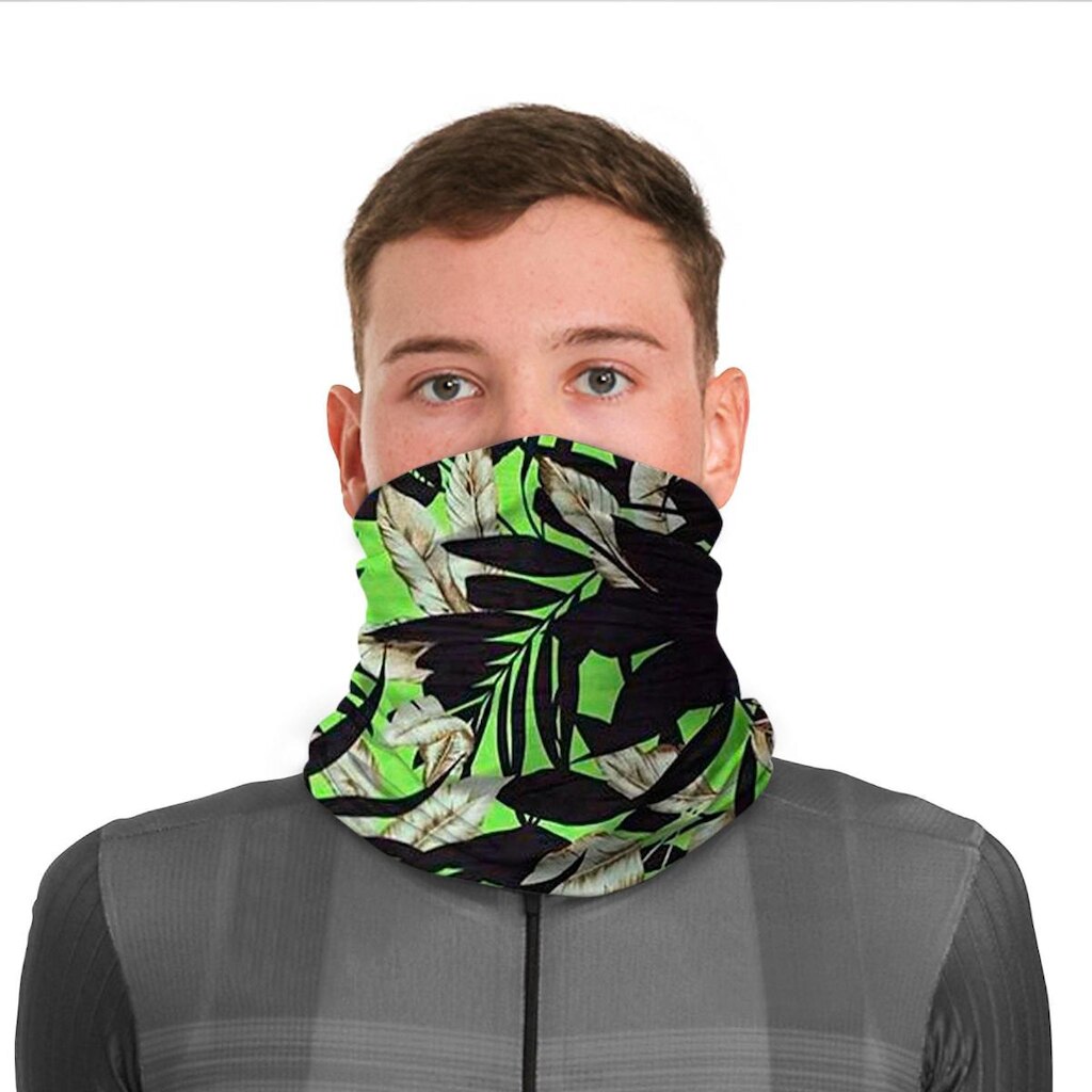 Bandana Márcio May Estampa Folhas Verde Oliva - Proteção UV50+