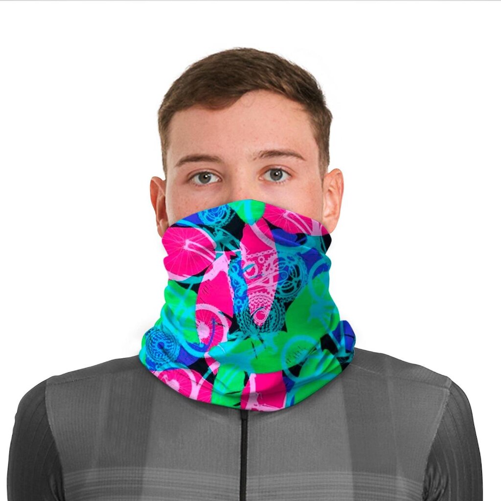 Bandana Márcio May Estampa Neon Euphoria - Proteção UV50+ Ciclismo