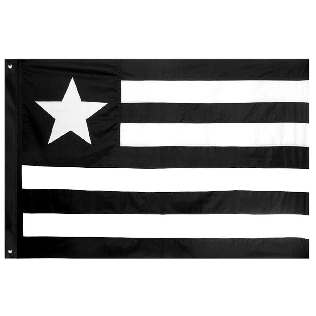 Bandeira Oficial do Botafogo 128 x 90 cm - 2 Panos