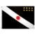Bandeira Oficial do Vasco da Gama 128  x 90 cm - Preto