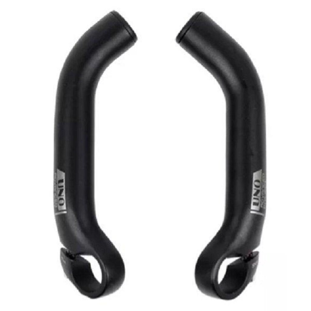 Bar Ends BEF1S Longo Curvo - UNO Preto