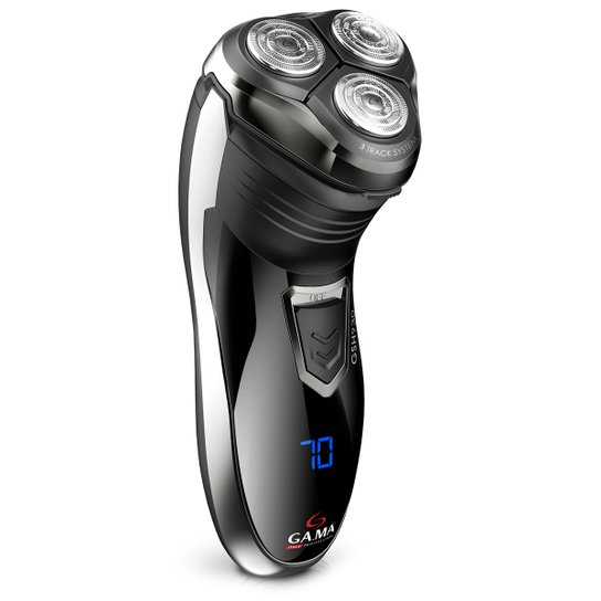 Barbeador Gama Italy GSH930 W&D 3 Lâminas Bivolt - Preto+Prata