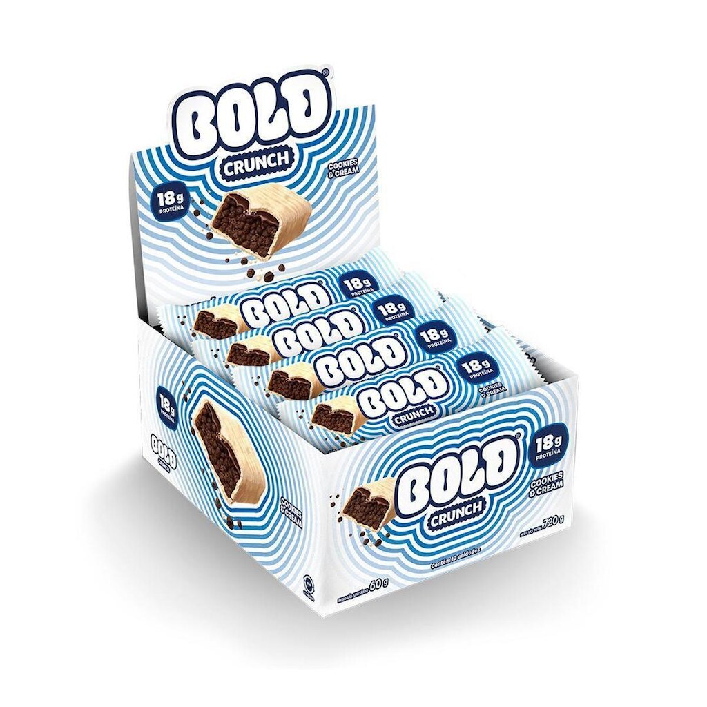 BARRA DE PROTEINA BOLD CRUNCH COOKIES CREAM