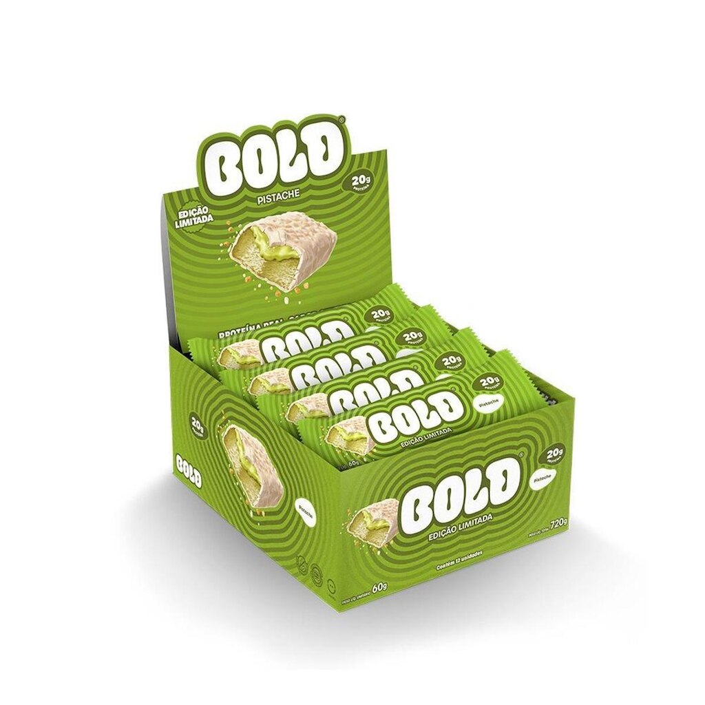 Barra de Proteína BOLD Snacks Pistache - 12 unidades