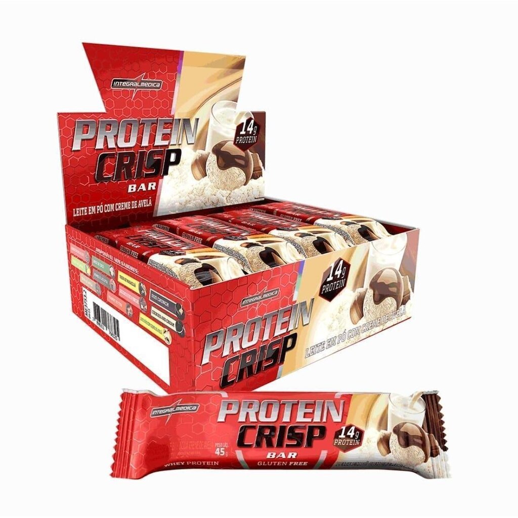 Barra de Proteína Protein Crisp Bar - caixa com 12 unidades