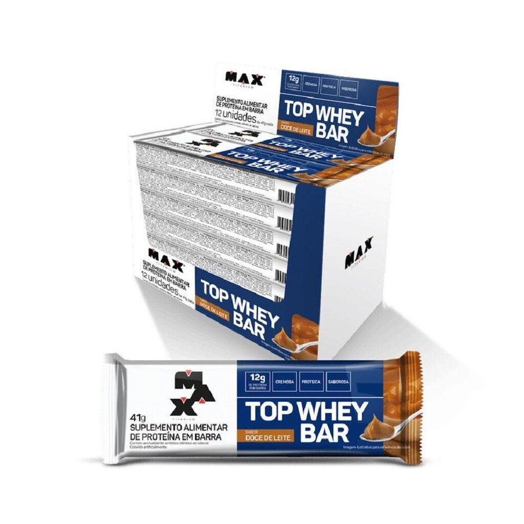 Barra de Proteína Top Whey Bar - Max Titanium