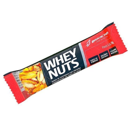 Barra de Proteína Whey Nuts Body Action Menor preço em Barra de Proteína Whey Nuts Body Action