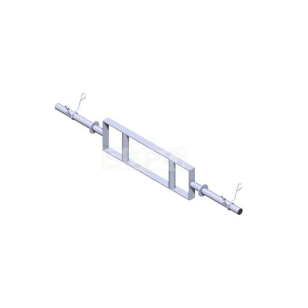 Barra "H" de Tubo Oca 105cm com Presilhas