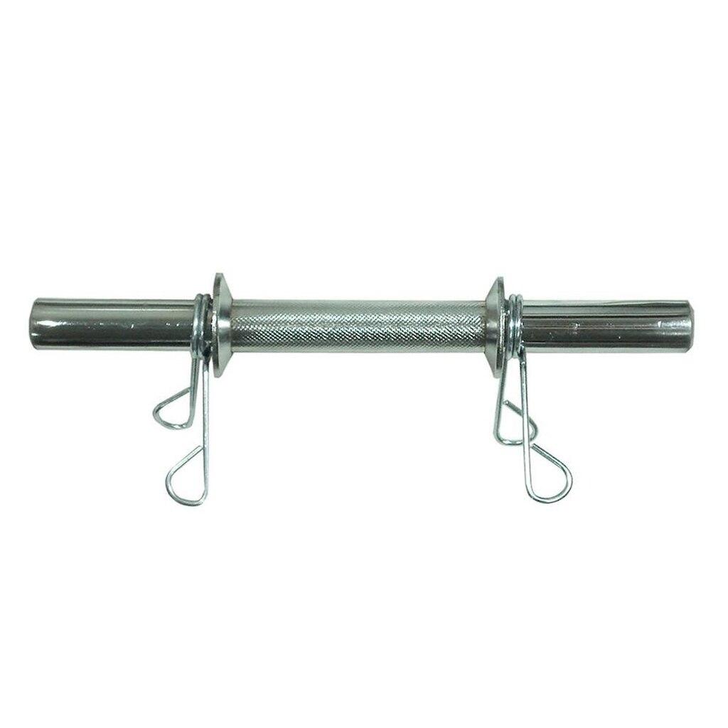 Barra Maciça 30 Cm Com Presilhas Cromada Poli Sports