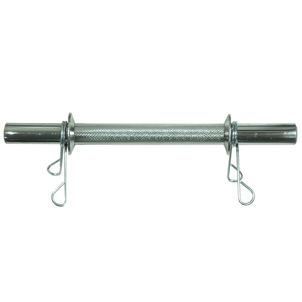 Barra Maciça 40 Cm Com Presilhas Cromada Poli Sports