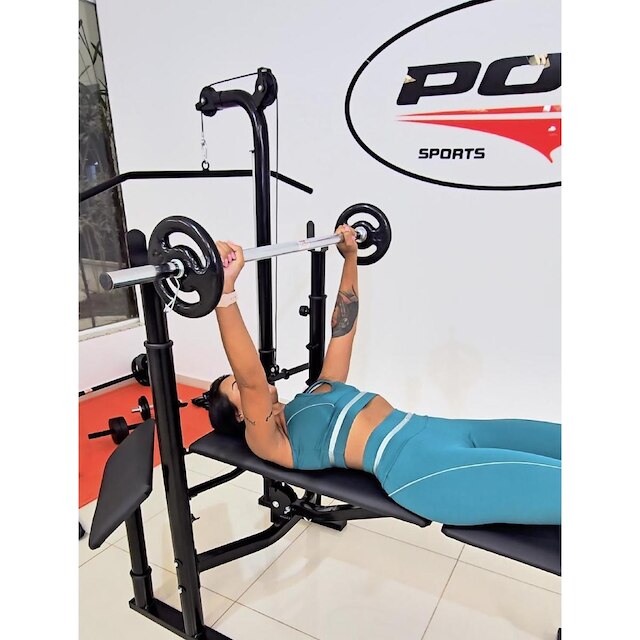 Barra Oca 1,20 Mt Com Presilhas Cromada Poli Sports