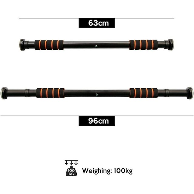 Barra para Porta Exercícios De Flexão Treino Regulável 60 a 100Cm